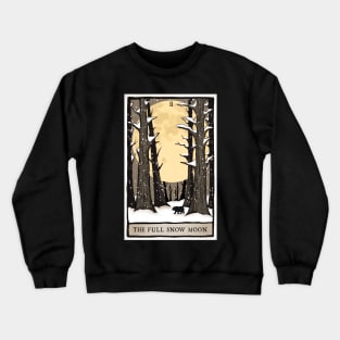 The Full Snow Moon Tarot Card Crewneck Sweatshirt